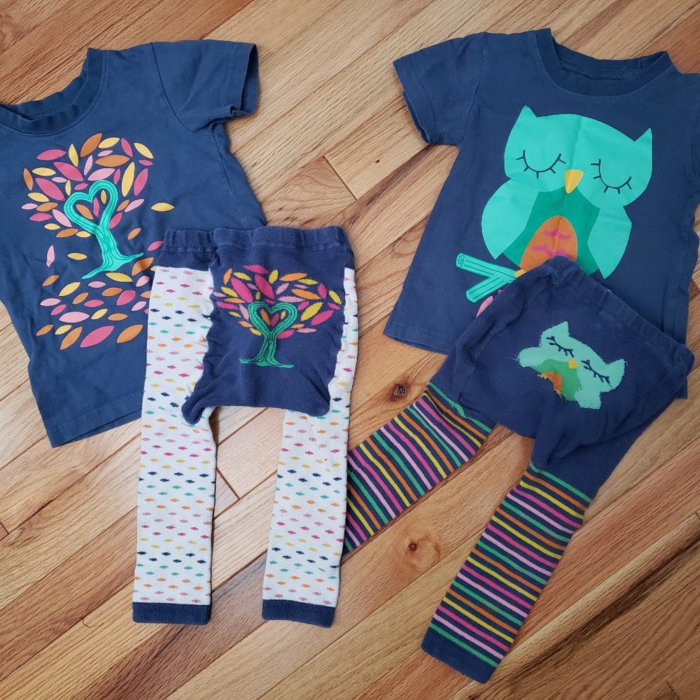 2 Sets of Doodle Pants with Tops (18 months)